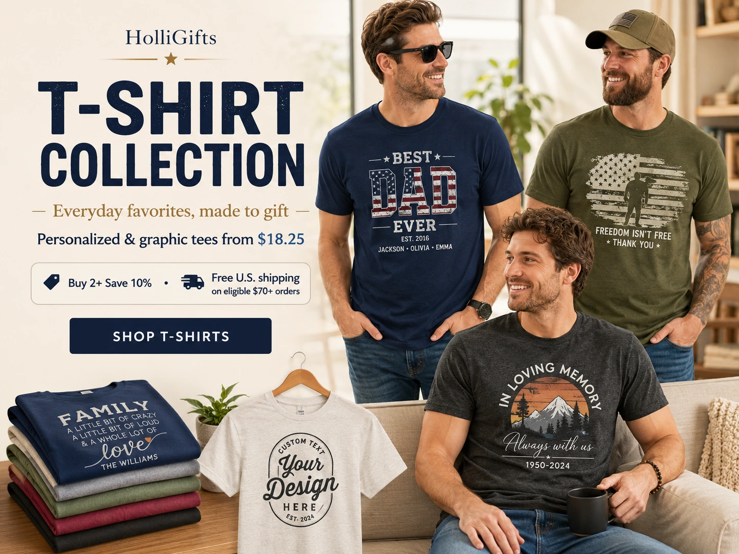 Personalized and graphic T-shirt collection